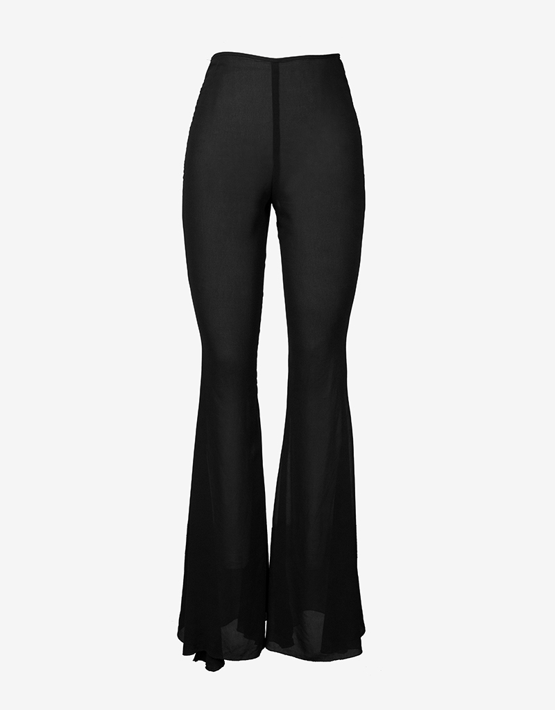 sheer bell bottoms