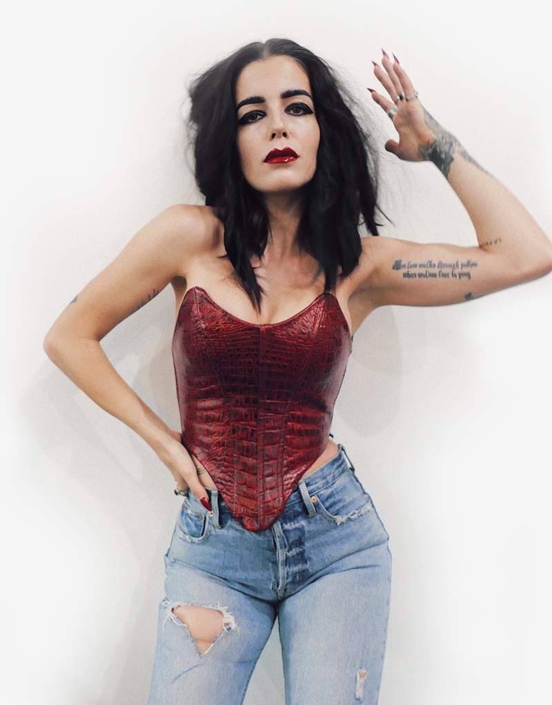 Red Leather Corset_Edit